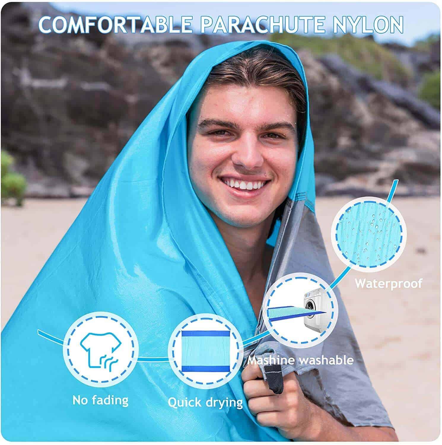 Orsen Beach Blanket - Waterproof Sandproof Portable Beach Mat