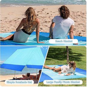Orsen Beach Blanket - Waterproof Sandproof Portable Beach Mat